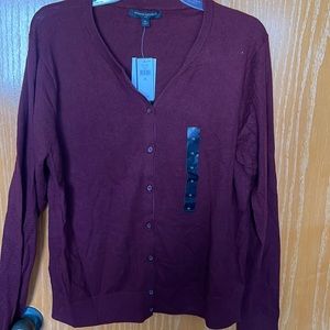 Banana Republic Factory maroon cardigan